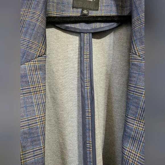 Liverpool Knit Blazer, Plaid, Super Comfy! 1X - Picture 9 of 10